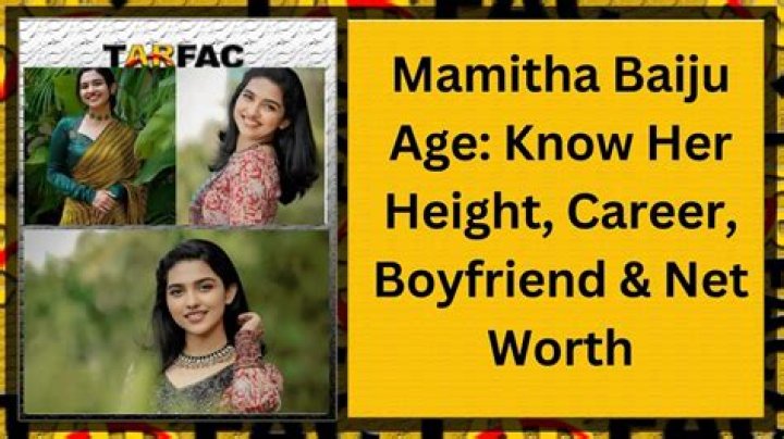 Mamitha Biju Age: Unveiling The Mystery Behind Her Years